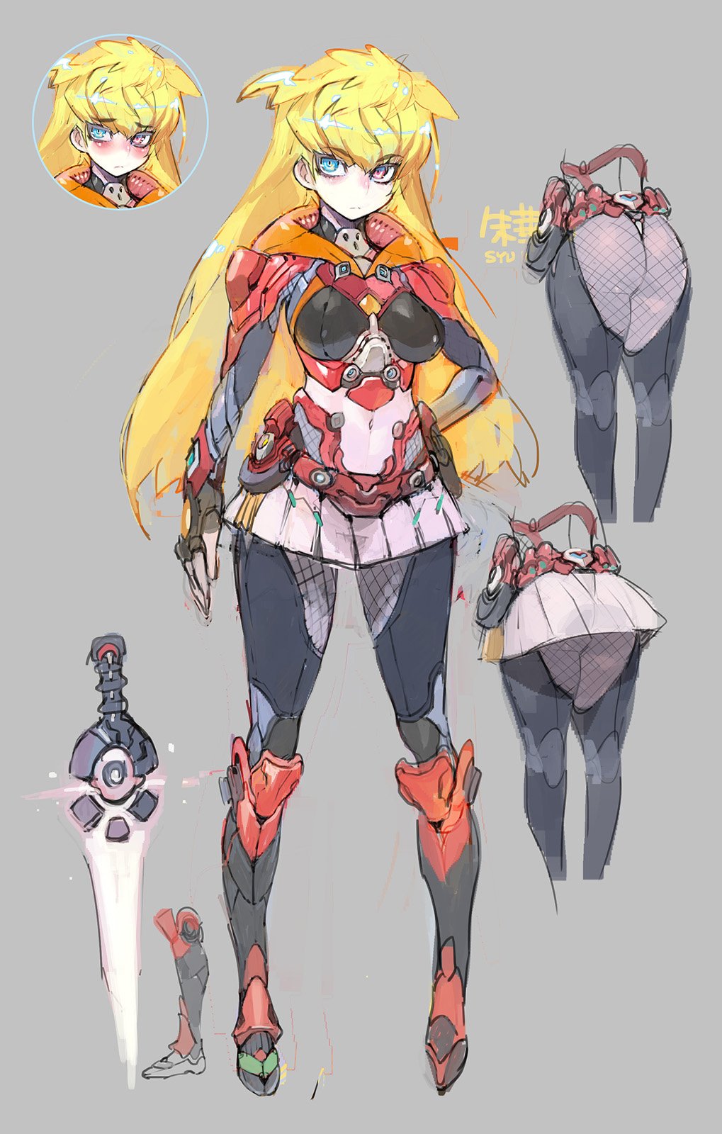 鳳朱華、イラスト